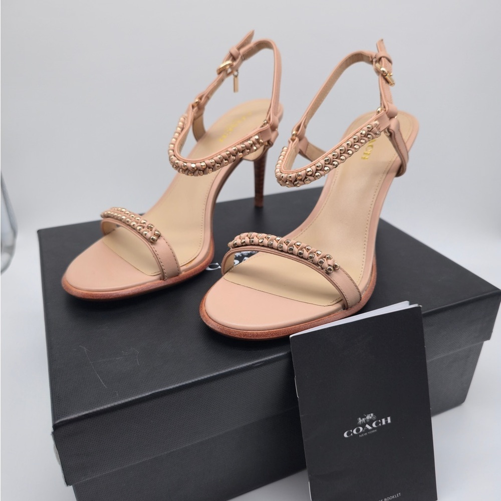 Coach Kalie Soft Shine Calf Sandals